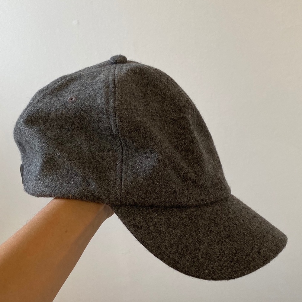 Club Monaco Grey Wool Baseball Cap